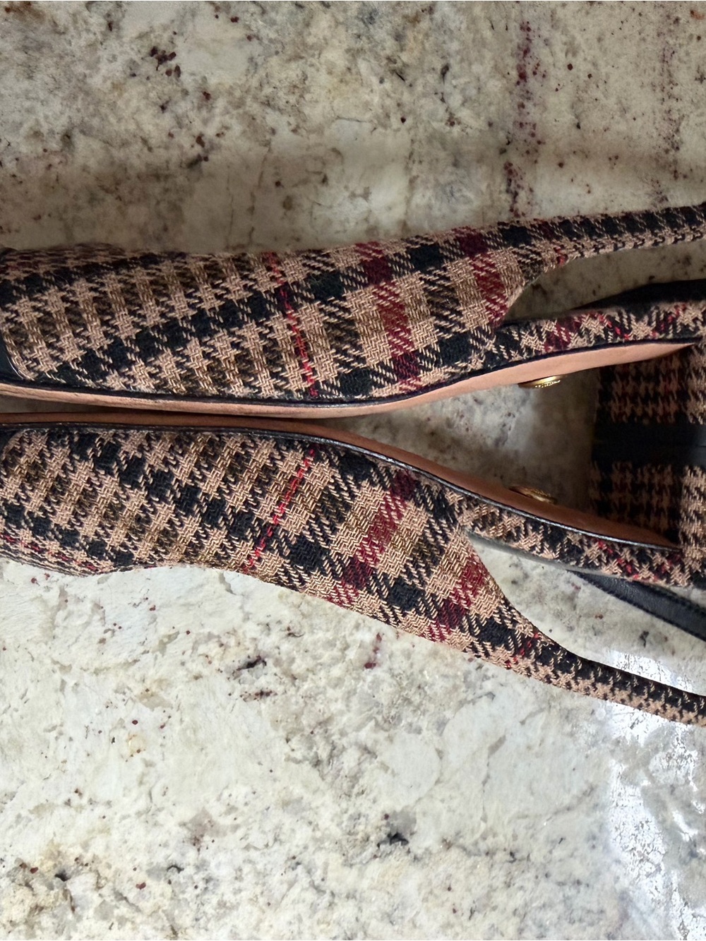 Veronica Beard $375 Women's Cecile Houndstooth Slingback Block Heel 8M EUC - Picture 7 of 10